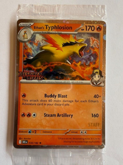 Destined Rivals STAFF SEALED Prerelease Promo Set - All 4 Cards - Image 1