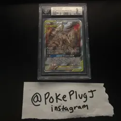 Pokemon Arceus & Dialga & Palkia GX Alt Full Art Holo Card 221/236 BGS 9 MINT - Image 1