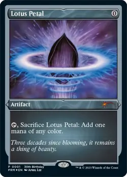 Lotus Petal (Foil Etched) [UMP - 1] - NM [Foil] TCG MTG - Image 1