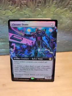 MTG Teenage Mutant Ninja Turtles Chrome Dome Extend Art Foil R 0276 - Image 1