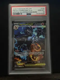 Pokemon TCG Mega Charizard Ex Mega Phantasmal SIR 125/094 PSA Gem Mint 10 - Image 1