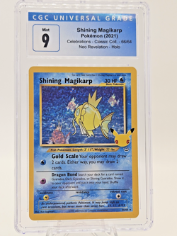 CGC 9 Shining Magikarp Pokemon 2021 Celebrations Classic Coll 66/64 Neo Holo Mt - Image 1