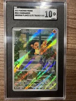 2023 POKEMON SVP EN-SV BLACK STAR PROMO #044 CHARMANDER Graded 10 🔥 - Image 1