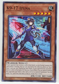 Yugioh Asian-English K9-17 Izuna DBJH-AE031 Common - Image 1