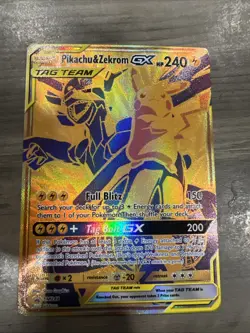 Pikachu & Zekrom GX SM248 Holo Black Star Promo Card NM Condition - Image 2