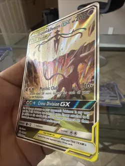 Pokemon TCG Espeon & Deoxys GX SM240 Black Star Promo Holo Card Nm/M - Image 3