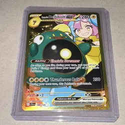 Pokemon TCG Ionos Bellibolt EX Gold Hyper Rare Card 188/159 Journey Together - Image 1