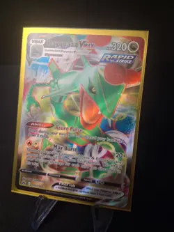 Pokemon TCG Crown Zenith Rayquaza VMAX Holo Ultra Rare Card 101/159 - Image 3