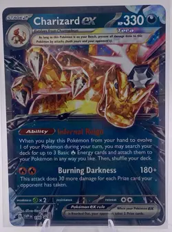 Charizard ex Pokemon Card Lot Charmander Charmeleon Evolution Line NM - Image 4