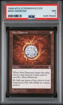 1998 MTG STRONGHOLD MOX DIAMOND PSA 7 - Image 1