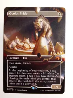 Ocelot Pride 322 BORDERLESS Modern Horizons 3 MTG - Image 1