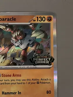 Barbaracle Perfect Order - Prerelease HOLO - NM Pokemon TCG - Stamped Promo - Image 4