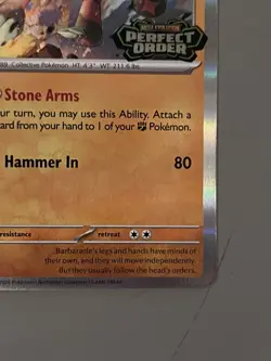 Barbaracle Perfect Order - Prerelease HOLO - NM Pokemon TCG - Stamped Promo - Image 5