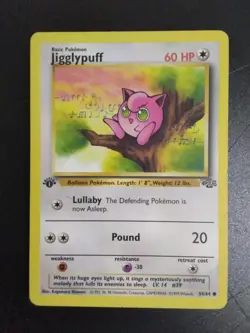 Pokemon TCG Jigglypuff 1st Edition Vintage Jungle Card 54/64 Regular LP - Image 1