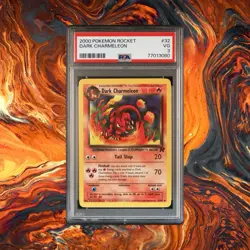 2000 Pokemon Team Rocket Dark Charmeleon #32 Graded PSA 3 - Image 1