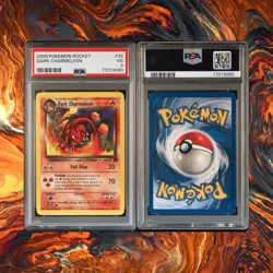 2000 Pokemon Team Rocket Dark Charmeleon #32 Graded PSA 3 - Image 3