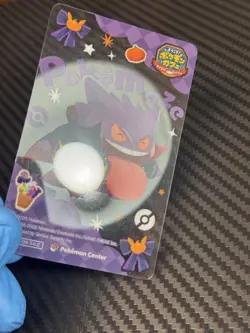 S5010 Gengar Pokemon Center Halloween Promo Clear Card Pokemaze 2024 F08 - Image 2