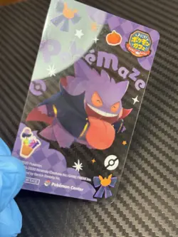 S5010 Gengar Pokemon Center Halloween Promo Clear Card Pokemaze 2024 F08 - Image 4