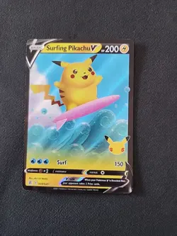 Pokemon Card - Surfing Pikachu V Celebrations 008/025 Ultra Rare-NM - Image 1