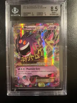Pokemon Mega Gengar EX 121/119 Phantom Forces Secret Rare BGS 8.5 PSA - Image 1