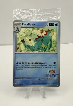 Pokemon Sealed Feraligatr Illustration Contest 2024 Promo 213 Pikachu Toxtricity - Image 1