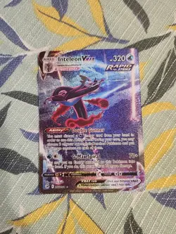 Inteleon VMAX (Alternate Art Secret) 266/264 Swsh08: Fusion Strike Holo Pokemon - Image 1