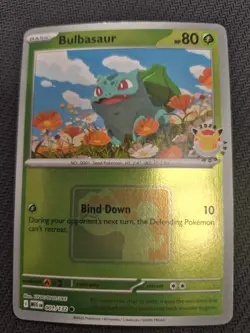Pokemon TCG Bulbasaur 001/132 Pokemon Day 2026 Promo Near Mint Reverse Holo - Image 1