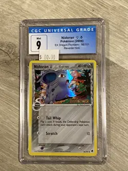 NIDORAN (Delta Species) 56/101-Ex DRAGON FRONTIERS POKEMON HOLO STAMPED CGC 9 - Image 1