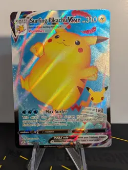Surfing Pikachu VMax 009/025 NM- Celebrations-Holo Ultra Rare- Pokemon TCG - Image 1