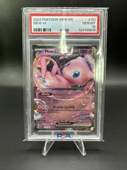 PSA 10 Gem Mint 2023 POKEMON MEW EN-151 151/165 MEW EX - Image 1