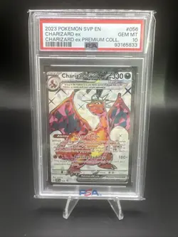 PSA 10 Gem Mint 2023 POKEMON SVP EN-SV BLACK STAR PROMO #056 CHARIZARD EX - Image 1