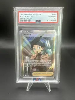 PSA 10 Gem Mint 2022 Pokemon SWSH FA/Thorton (Full Art) 195/196 Lost Origin - Image 1