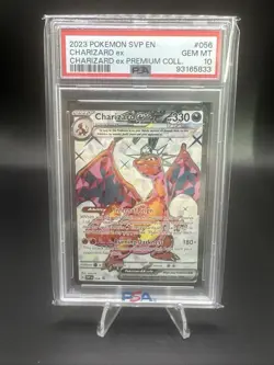 PSA 10 Gem Mint 2023 POKEMON SVP EN-SV BLACK STAR PROMO #056 CHARIZARD EX - Image 1