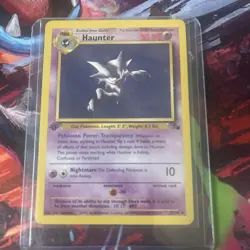 Pokemon TCG Haunter Fossil 1st Edition Non Holo Non Graded Excellent Condition - Image 1