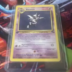 Pokemon TCG Haunter Fossil 1st Edition Non Holo Non Graded Excellent Condition - Image 5