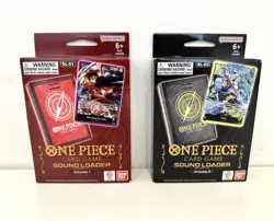 ONE PIECE TCG SOUND LOADER VOL 1 LUFFY LEADER CARD (OP05-060) + 2 ENEL PROSHIPS - Image 1