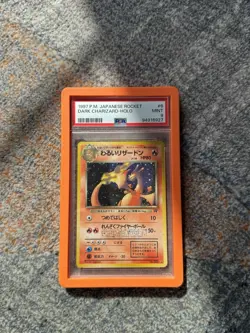 Pokemon Card Dark Charizard 6 Holo - Team Rocket PSA 9 Japanese - Image 1