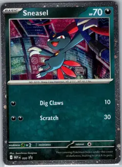 Sneasel (Cosmos Holo) 020 Holo ME: Mega Evolution Promo - Pokemon Card - NM - Image 1