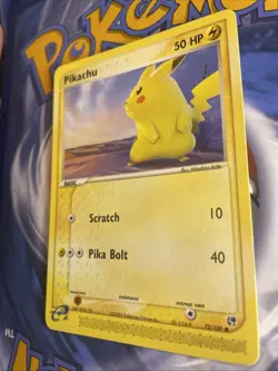 Pokemon Card - Pikachu Sandstorm 72/100 Common LP - Image 3