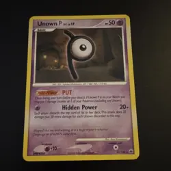 Pokemon TCG Unown P DPBP#244 33/100 Regular Basic 50HP 20+ English Card Stock - Image 1