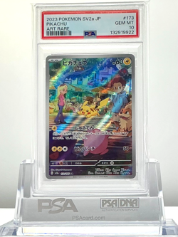 PSA 10 PIKACHU 173/165 2023 Pokemon Card 151 JAPANESE SV2a ART RARE GEM MINT - Image 1
