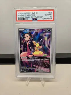 PSA 10 Marnie’s Morpeko 206 Sv: Scarlet & Violet Promo Cards Holo - Image 1