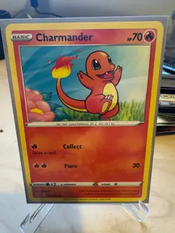 Charmander Common 023/185 SWSH04: Vivid Voltage Pokemon Card - Image 1