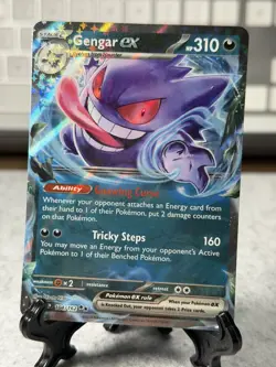 Gengar ex - 104/162 - Pokemon Temporal Forces Ultra Rare Card NM - Image 1