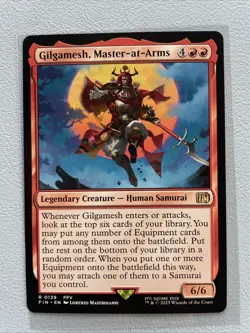 MTG Gilgamesh, Master-at-Arms Rare Regular NM FINAL FANTASY - Image 1