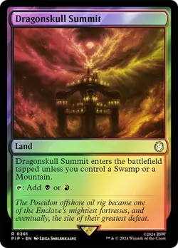 Dragonskull Summit FOIL - 0261 - Rare - Fallout PIP MTG - Image 1