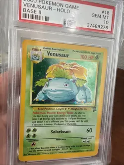 Pokemon 2000 Base Set 2 II Venusaur PSA 10 Gem Mint - Image 2
