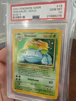 Pokemon 2000 Base Set 2 II Venusaur PSA 10 Gem Mint - Image 4