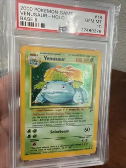 Pokemon 2000 Base Set 2 II Venusaur PSA 10 Gem Mint - Image 5