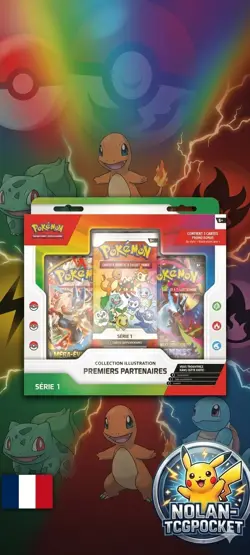 Pokemon – Coffret Collection Illustration – Premiers Partenaires – Serie 1 – FR - Image 1